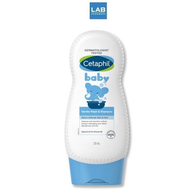 *[แถมฟรี! Baby Lotion 70 ml.]Cetaphil Baby Gentle Wash&amp;Shampoo 230 ml. เซตาฟิล เบบี้ สูตรอาบน้ำและสระผม สำหรับแรกเกิด 230 ml.