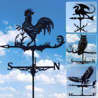 Weathervane ไก่กังหันลมนกอินทรีบินกังหันลมสภาพอากาศ Hiasan Taman Rumah เหล็ก