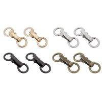 2 Pairs Vintage O-rings Buckle Metal Opposite Buttons for Connection Windbreaker Belt Sweater Jacket Shawl Accessories Belts