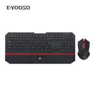 Wireless Gaming Keyboard and Mouse Combo 2.4G 104 keys Keyboard and 2400 DPI game Mice LED Backlight for Windows Laptop PC