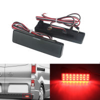 ANGRONG 2x LED Rear Bumper Reflector Brake Stop Light For Opel Vauxhall Vivaro Movano A Renault