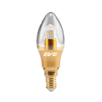 หลอดไฟ LED 3 วัตต์ Warm White EVE LIGHTING รุ่น CANDLE GEN3 E14 ( ( รับประกันคุณภาพ ) )