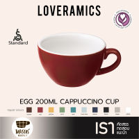 LOVERAMICS แก้วกาแฟเซรามิคทรง Egg Cappuccino Cup 200ml - Regular Colours