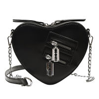 Heart Shape Blade Crossbody Bags for Women Bags Gothic Chain Girl Casual Shoulder Sling Purses Fashion Lady Messenger Bags