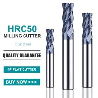 GAMONT HRC50 Endmill ทังสเตนเหล็กคาร์ไบด์ 4-Flute Nano Coating Flat Bottom Milling Cutter CNC Machinery Processing Cutter เครื่องมือ