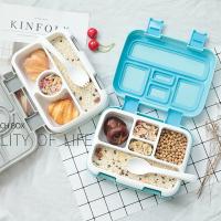 XZ [HOT XLKIWGHJKXWK 109]⊕ Portable Lunch Box Microwave LunchBox Sealed Salad Box Outdoor Camping Bento Box Tableware Picnic Food Storage Container For Kid