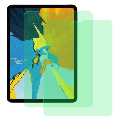 สำหรับ iPad Pro 11นิ้ว (2020) 2ชิ้น9H 2.5D ป้องกันดวงตาแสงสีเขียวฟิล์มกระจกนิรภัยป้องกันการระเบิด