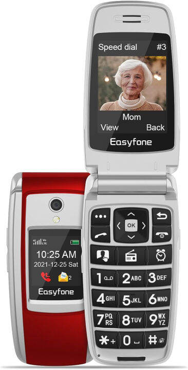 easyfone-t300-4g-unlocked-flip-cell-phone-for-seniors-easy-to-use-big-buttons-clear-sound-1500mah-battery-sos-button-photo-speed-dial-sim-card-amp-flexible-plans-charging-dock-red