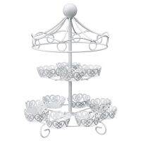 【LZ】☋  Cupcake Display Stand para bolo de casamento Cupcake Holder carrossel Cup 2 camadas 12 contagem