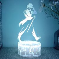 ☽ Johnnie Walker Whisky Logo 3d Led Lamp For Bedroom Colorful Usb Rgb Night Lights Bar Room Decor Winery Festival Gift