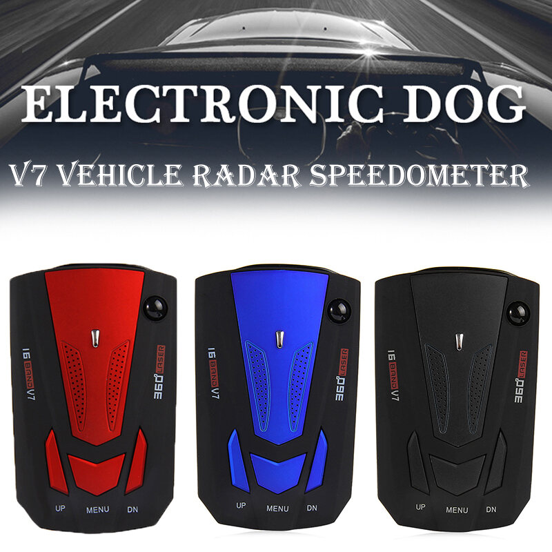 Vehicle Car Safty Speed Radar Detector Voice Alert Laser V9 LED Display DC 12V 