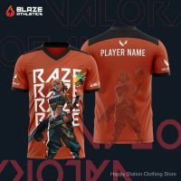 fashion JERSEY RAZE New VALORANT Gaming T-Shirt