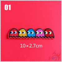 ✿ Game：Pac-Man Iron-on Patch ✿ 1Pc Diy Embroidery Patch Iron on Sew on Badges Patches