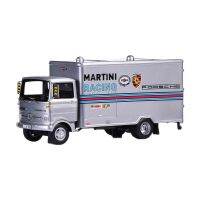 Scala Mini 1:64 Moo Di Simulazione In Scala สำหรับ Mercedes Benz LP608รถขนย้ายรถแวนคอนเทนเนอร์รถบรรทุกโมเดลรถเรซินของเล่น