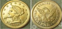 【Hot demand】 $2.5 Liberty Gold 1856-D Coins