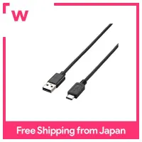 ELECOM สาย USB USB2.0 A-C 50ซม.สีดำ U2C-AC05BK