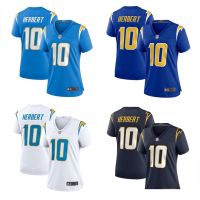 ? ? 2023 New Fashion version NFL Los Angeles Chargers Chargers football uniform 10  Justin Herbert womens sports jersey