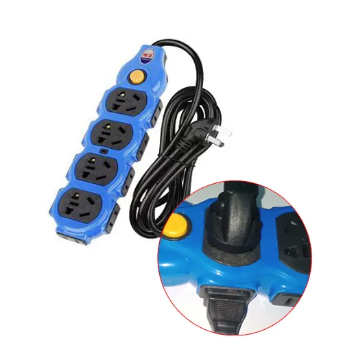 EXTENSION003 New 220V Extension Cord with 5 meter wire 13Socket Power