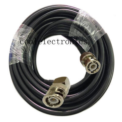 BNC Male Right Angle to BNC Male Straight Low Loss RF Coaxial RG58 50-3 Coax Wires Cable 50ohm 50cm 1/2/3/5/10/15/20/30m