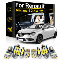 ภายในไฟ LED สำหรับ Renault Megane MK1 MK2 MK3 MK4 CC 1997 1998 2006 2008 2010 2012 2014 2015 2016 2017อุปกรณ์เสริม Canbus