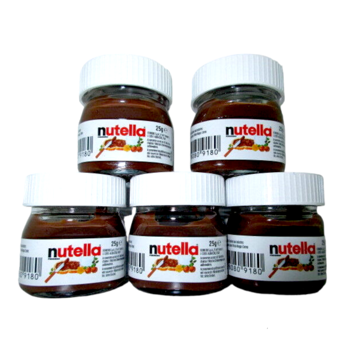 Pack Of 5 Nutella Mini Glass Jar Chocolate Hazelnut Spread 25g 5 Lazada Ph