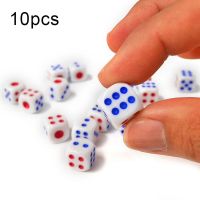 【LZ】 Hot Sale 10 Pçs/set Padrão Plástico 10 milímetros Jogo Dados Brancos Jogo Dice Die DropShipping Por Atacado