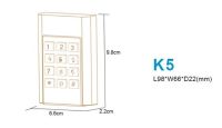 K5 Ip66กันน้ำล็อครหัสการควบคุมการเข้าถึงแป้นพิมพ์กล่องโลหะ