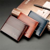 Multi-card Short Wallet Handbag Fashion Business Wallets Credit Card Vintage Mens Leather Brand Luxury