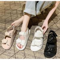 COD DSFGRTUTYIII Sandals female 2021 summer new sandals fashion small fragrance net red sandals magic stickers sports sandals ins tide thick soled student sandals leisure fashion sandals