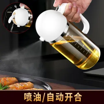 Spraying/ Pouring Integrated Oil Dispenser Bottle Kitchen Oil Bottle  Pneumatic Cooking Oil Spray Bottle BBQ Spray