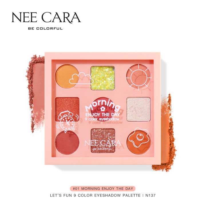 nee-cara-นีคาร่า-นีคาร่า-อายแชโดว์-9-สี-อายแชโดว์พาเลท-n137-9color-eyeshadow