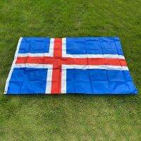 aerxemrbrae  The Iceland Flag Polyester Flag 5*3 FT 150*90 CM High Quality  banner  Power Points  Switches Savers