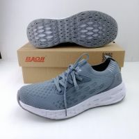 (BJM352) BAOJI รองเท้าผ้าใบบาโอจิ ของแท้!! สีเทา Size 41-45