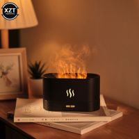 【DT】  hotAroma Diffuser LED Ultrasonic Flame Humidifier Cool Mist Maker Air Purifier Home Car Air Freshener Perfume Essential Oil Difusor