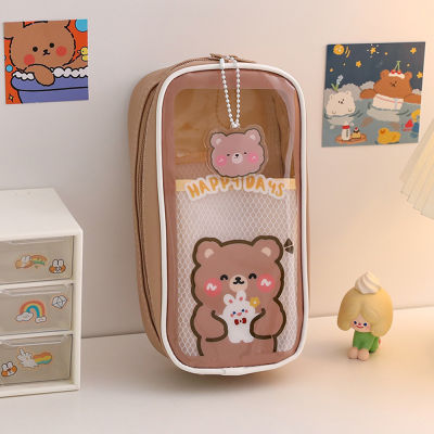 Bag Cute Girl School Supplies School Supplies Storage Bag Creative Pencil Bag Transparent Pencil Case PVC Pencil Case