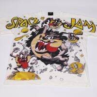 เสื้อยืดการ์ตูน Space Jam (1996) สเปซแจม ทะลุมิติมหัศจรรย์ สไตล์วินเทจ90 ผ้าฝอก (M/L/XL)