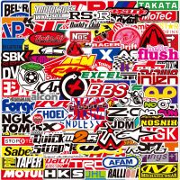 ☜▨ 10/30/50/100pcs Cool Racing Car JDM Stickers Decals Laptop Skateboard Luggage Phone Case Helmet Waterproof Kids Sticker Packs