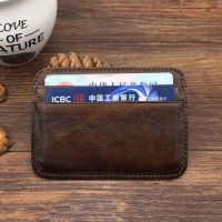 Real Leather Men Credit Card Holder Genuine Leather Credit Cardholder Case To Protect Credit Cards Card Holders