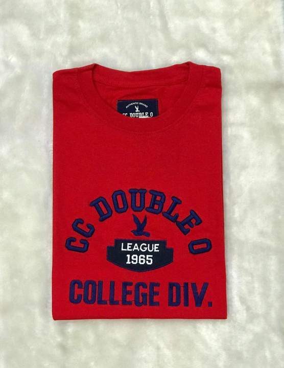 สินค้าขายดี-เสื้อยืด-cc-double-o-college-div-งานปัก-cc-oo-league-1965-college-div-cc-oo-no-12