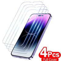 yqcx001 sell well - / 4PCS Full Cover Tempered Glass For iPhone 11 12 13 14 Pro Max Screen Protector For iPhone X XR XS Max 7 8 6 Plus Glass Film