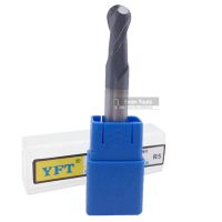 YFT R5 Ball End Mill Router Bit HRC 45 Degrees Carbide End Mill Straight Shank Tungsten Steel Milling Cutter CNC Tools