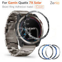 Zenia สำหรับ Garmin Quatix 7X Solar Quatix7X Solar  พลังงานแสงอาทิตย์นาฬิกาฝาแหวนกาวที่ครอบคลุมกรณีป้องกันรอยขีดข่วนกรณีสแตนเลสสมาร์ทนาฬิกาสปอร์ตอุปกรณ์ทดแทน