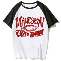 Maneskin เสื้อผู้หญิงเสื้อยืดอะนิเมะญี่ปุ่นฮาราจูกุ