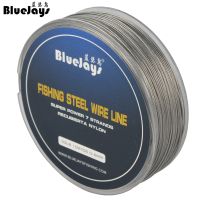 BlueJays 100M Fishing steel wire Fishing lines max power 7 strands super soft wire lines Cover with plastic Waterproof Brand new Fishing Lines