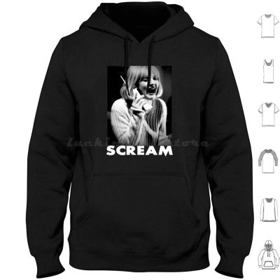 Scream Horror Movie Hoodie Cotton Long Sleeve Scream Scream Movie Scream Film Movie Film Horror Scary Ghostface Drew Size Xxs-4Xl