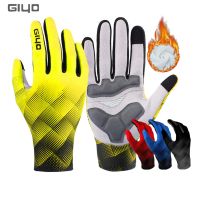 hotx【DT】 Cycling Gloves for Men Biking Thermal Motorcycle Dirt MTB Riding Padded