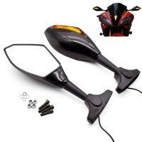 For Suzuki GSF 1250 1200 650 BANDIT GSX650F SV TL 1000 Motorcycle Side Rearview Mirrors Turn Signals Indicator With LED Lights