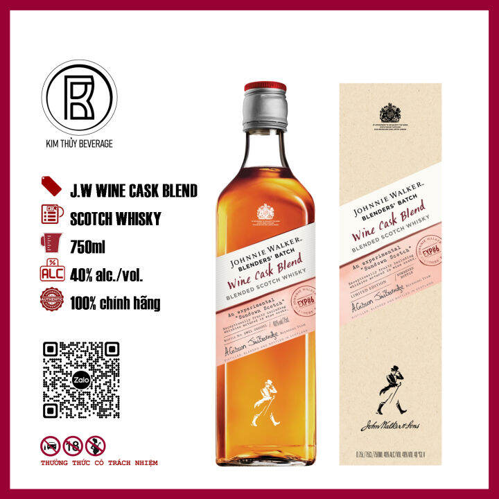 Johnnie Walker Wine Cask Blend dung tích 750ml nồng độ 40 Lazada.vn