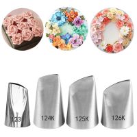 【hot】☂™   123  124K  125K  126K Petals Decorating Icing Tips Piping Nozzle Fondant Nozzles Baking  Pastry Tools