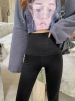 [COD] and autumn barbie denim thin section points high waist belly lifting buttocks outerwear leggings female shark wholesale